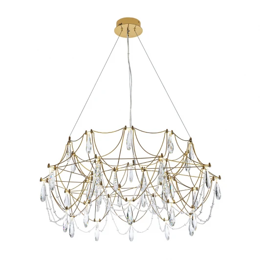 ML.5603.800P BS Подвесная люстра светодиодная хрустальная с пультом с регулировкой цветовой температуры Modelux MODELUX ML.5603.800P BS