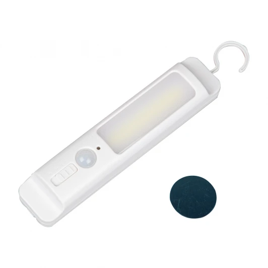 ULM-F47-0,9W/4500K/3AAA SENSOR IP20 IVORY Светильник светодиодный для мебели с датчиком движения, питание 3ААA (не в/к) Uniel ULM-F47-0,9W/4500K/3AAA SENSOR IP20 IVORY