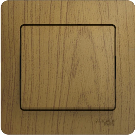 GSL000512 Выключатель встраиваемый одноклавишный (дуб) Systeme Electric Glossa GSL000512