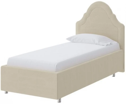 1915624 PROxSON Кровать Эльза (Ткань: Велюр Forest 726 Светло-бежевый) 90x190