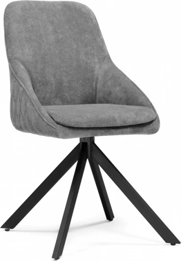 612667 Стул на металлокаркасе Notta Техас крутящийся темно-серый / черный арт.612667