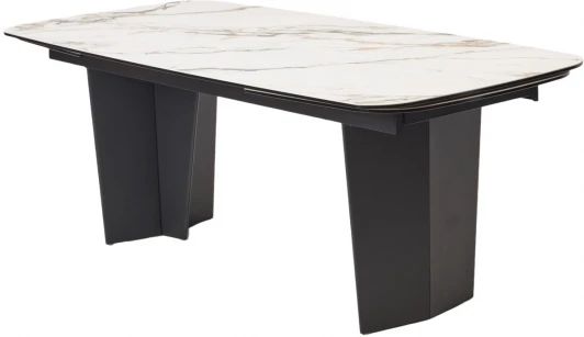 626М05809 Стол MIKKEL 200 TL-188, испанская керамика / черный каркас, ®DISAUR (арт.626М05809)