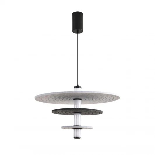 8295/11AL Подвесной светильник светодиодный Lumion Felta 8295/11AL черный/светло-серый/темно-серый, металл/фетр/акрил LED 11W 3000K 220V (на проводе, круглые)