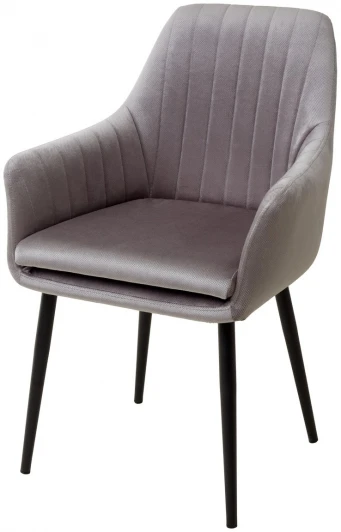 465M04506 Стул M-City Роден Blitz 16 Серый, велюр / черный каркас