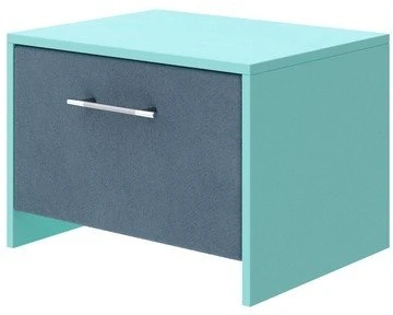 1931632 PROxSON Тумба Свен (ЛДСП Аква+ткань Аква/Monopoly Прованский синий (792)) 51x40