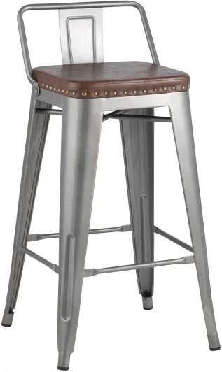 УТ000001291 Стул полубарный Stool Group TOLIX SOFT серебристый УТ000001291