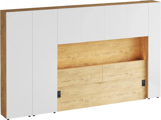 891702 Стенка Modus ОГОГО Обстановочка! (ЛДСП/Белый) арт.891702