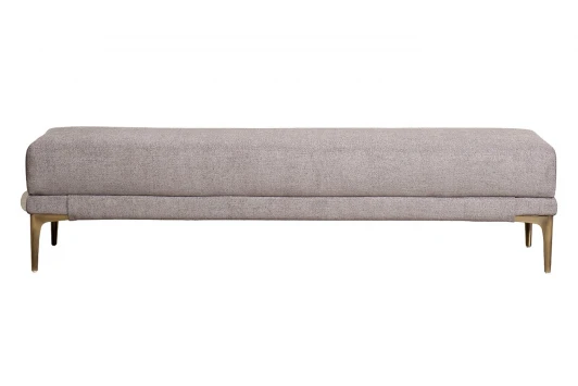PRIMA-Б160-Natur-KOR Банкетка Прима(Prima) 160 на метал опорах коричневая 40*160*40см Garda Decor PRIMA-Б160-Natur-KOR