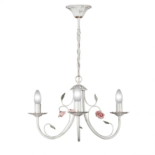 S9015-3 Люстра подвесная Day&Night, 3 лампы, белый с золотом, зеленым и розовым