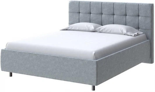 2013421 PROxSON Кровать Nety без основания (Ткань: Велюр Gratta 3 Утренний туман) 120x190