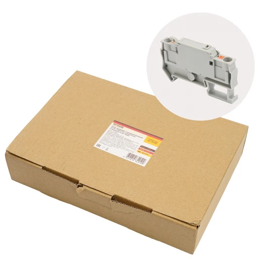 50190 Зажим самозажимной 2-х проводной проходной Stekker 50190