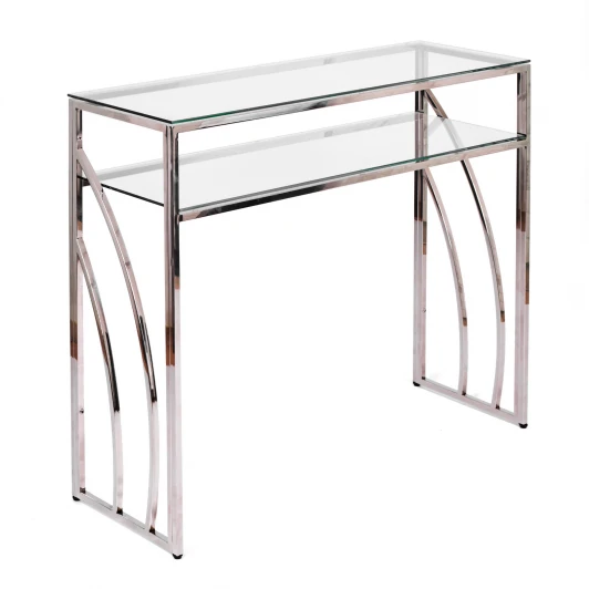 2061-CS clear Консольный стол AllConsoles 2061-CS clear зеркальный хром