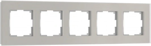W0053117 Рамка на 5 постов (дымчатый) Werkel W0053117