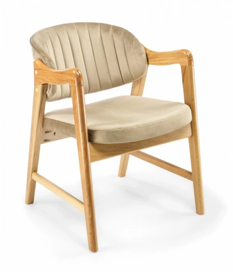 619254 Обеденный стул Woodville Никсон Максимал (Дерево, Ткань) арт.619254