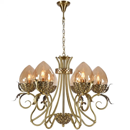 3304/6H-ABPAB-AM Подвесная люстра Lumien Hall Olivi 3304/6H-ABPAB-AM