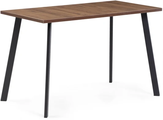 489738 Стол Woodville Тринити Лофт 120 25 мм гикори / черный матовый 489738