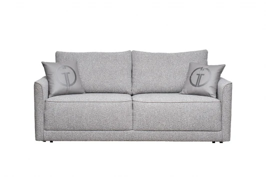 PORTOFINO-200-Orso Ser+Enzo902 Диван Портофино(Portofino) 200 двухм раскл с кантом букле серый Garda Decor PORTOFINO-200-Orso Ser+Enzo902