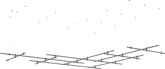 ST8056.433.27 Готовая конструкция для модульных светильников Farm без светильников, без блока питания ST Luce Farm ST8056.433.27 (на тросе)