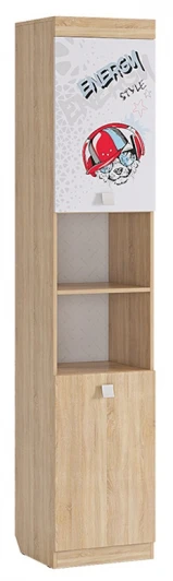 MDE-02.1623 Энерджи Шкаф комбинированный Mebelson (ЛДСП/Дуб сонома,Белый) арт.MDE-02.1623