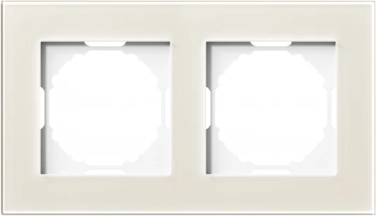 DEN212MG Рамка 2-я, Natural молочное стекло Donel A07 DEN212MG