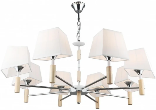 MD.4221-8-P-CH+WH Подвесная люстра Imex MD.4221-8-P-CH+WH