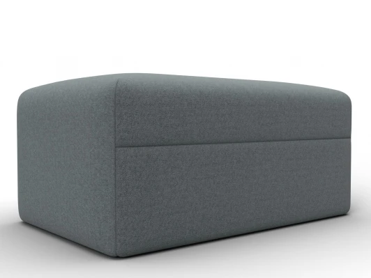 129735 Модуль пуф Лига-060 НПБ (ЛДСП,Брус,Фанера,Рогожка/Серый) Лига Диванов 129735