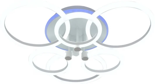 000030298 Потолочная люстра SS1L M68576-3+3+1 143W WT 000030298 Мелодия Света