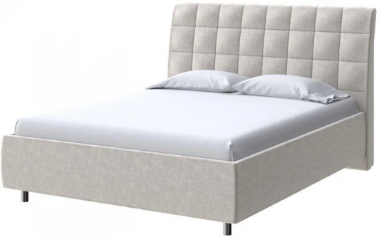 2013704 PROxSON Кровать Volumo без основания (Ткань: Велюр Gratta 1 Шампань) 120x190