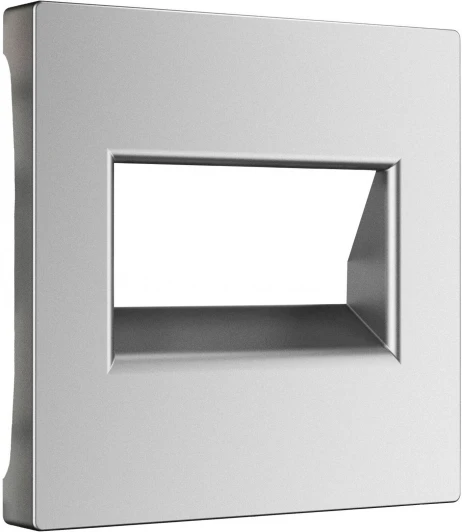 W1191165 Накладка для двойной розетки Еthernet RJ-45 (серебряный матовый) Werkel W1191165 (a063624)