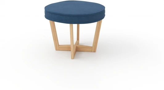 221153 Пуф Arsko Вильсон синий велюр