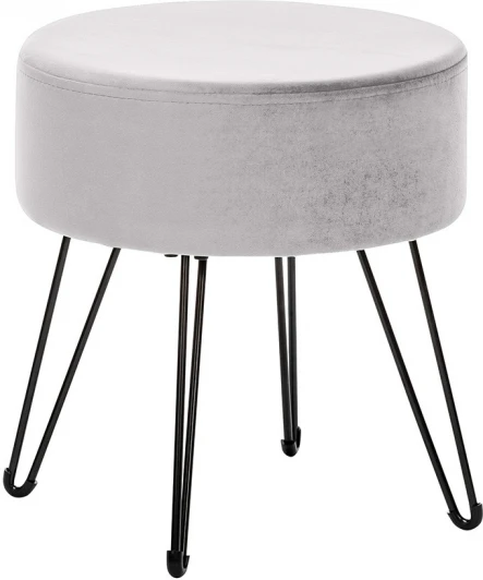 2500000199332 Пуф Кома, велюр Светло-серый Leset