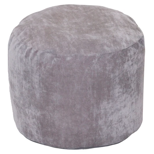 4013201 Пуфик Dreambag Круг Серый Микровельвет (Классический) 4013201