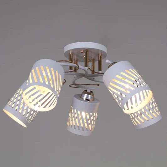 08235-0.3-05 WT+FG Потолочная люстра на штанге Reluce 08235-0.3-05 WT+FG (220V)