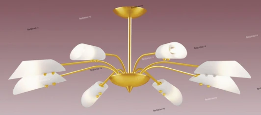PX-0032/8A satin gold Потолочная люстра N-Light PX-0032 PX-0032/8A satin gold