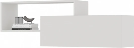 547980 Шкаф Woodville Элла ПЛ 01 белый / белый арт.547980