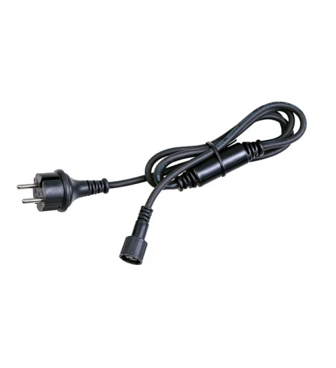 702924 Кабель со штепсельной вилкой Markslojd Chrissline, черный, 44IP, 220V, 1.5 м