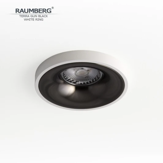 TerraGBk\Wh Встраиваемый светильник Raumberg TerraGBk\Wh Gun Black\White