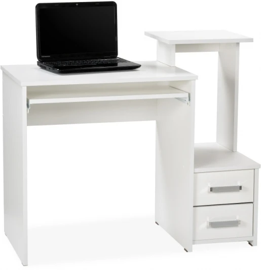 328700 Стол компьютерный Woodville Джаз-24 правый белый 328700