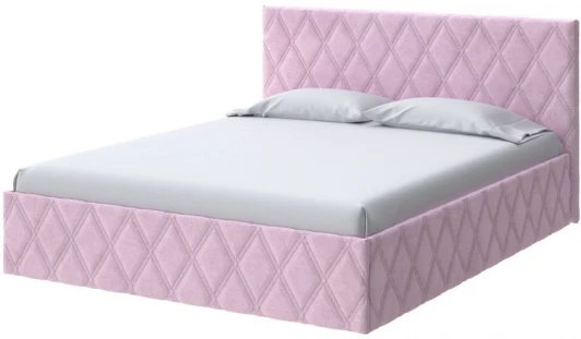 2023681 PROxSON Кровать Fresco (Ткань: Велюр Teddy Розовый фламинго) 120x190