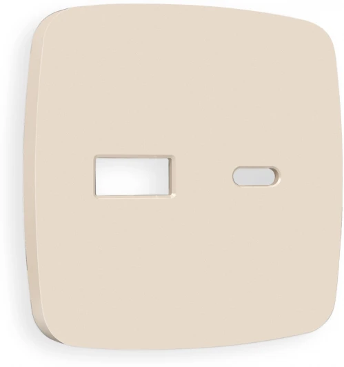 OP3310 Лицевая панель Ambrella Volt OMEGA (Бежевый матовый) для розетки 2USB A+C QUANT OP3310