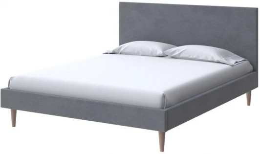 1935151 PROxSON Кровать Claro (Ткань: Велюр Ultra Мокрый асфальт) 160x200