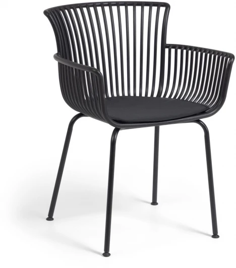 097771 Стул уличный La Forma (ex Julia Grup) Surpika (Черный/ Полипропилен,Металл,Пластик)