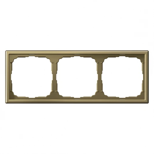 GAL001603 Рамка на 3 поста (золото) Systeme Electric GAL001603
