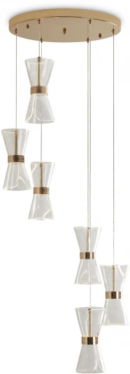 FR5438PL-L37G Подвесной светильник каскадный Freya Dress FR5438PL-L37G (LED, 220V, на проводе)