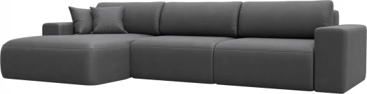 127801L Диван угловой Лига-036 НПБ Классик Лонг левый угол Лига Диванов (Замша) арт.127801L