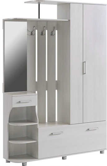 PR-0017.1747 Прихожая Барселона-2, цвет белый рамух Mebelson (арт.PR-0017.1747)