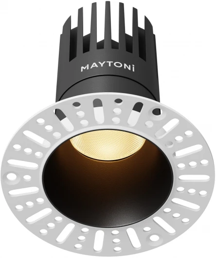 DL122-15W-2.7K-TRS-B Встраиваемый светильник под гипсокартон Maytoni Dip DL122-15W-2.7K-TRS-B (LED, 220V, круглые)