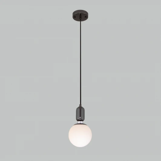 50151/1 черный жемчуг Подвесной светильник Eurosvet Bubble 50151/1 черный жемчуг (220V, на проводе, шар)