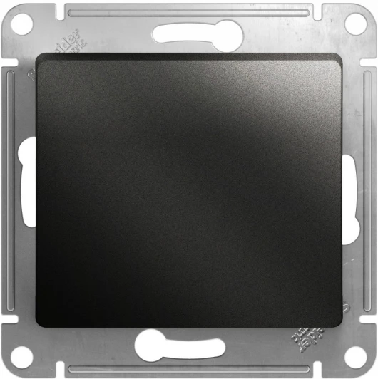 GSL000711 Выключатель встраиваемый одноклавишный (антрацит) Systeme Electric Glossa GSL000711
