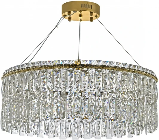 Ovindoli L 1.5.60.102 G Подвесная люстра хрустальная Arti Lampadari Ovindoli Gold Ovindoli L 1.5.60.102 G (LED, 220V, на тросе)